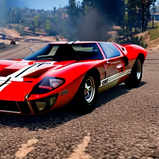 Image similar to ford gt 4 0 mk 2 in red dead redemption 2