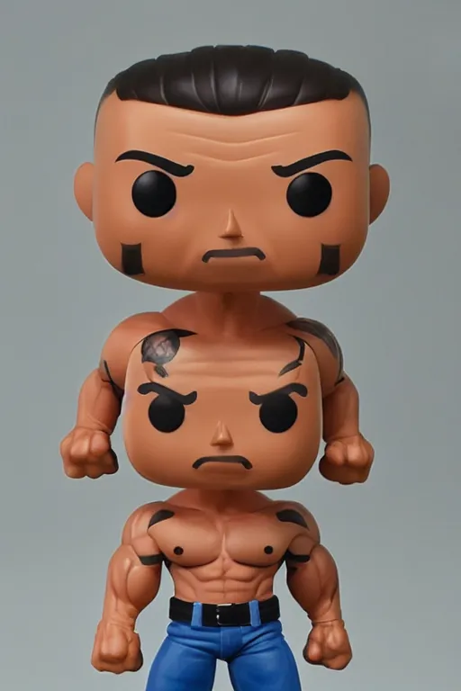 Prompt: muscular funko pop, photorealistic, highly detailed,