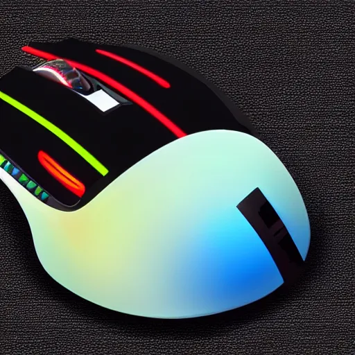 Image similar to opal beetle as a gaming computer mouse