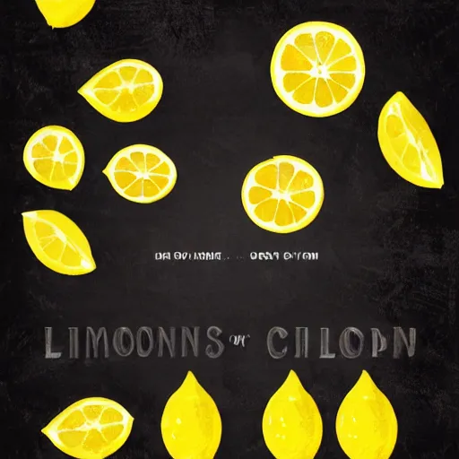 Prompt: when life gives you lemons, visual poetry, trending on artstation, in the style of frederic chopin