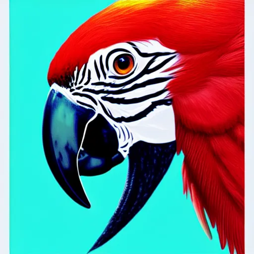 Image similar to macaw octopus hybrid, highly detailed, digital painting, smooth, sharp focus, illustration, ultra realistic, 8 k,