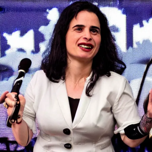 Prompt: ayelet shaked as poppunk