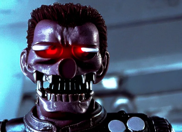 Image similar to t - 6 0 0 as a muppet, the terminator, film still, high quality, hd, 4 k