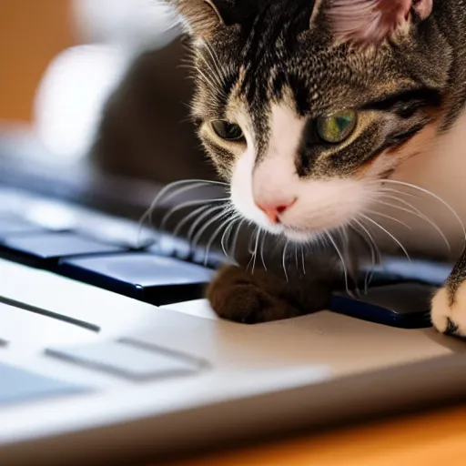 Image similar to cat hacking on a keyboard