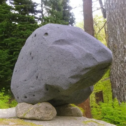 Prompt: a rock in the shape of a t-rex