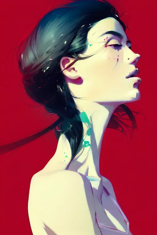 Image similar to a ultradetailed beautiful portrait panting of a stylish woman sitting on a chair, by conrad roset, greg rutkowski and makoto shinkai, trending on artstation