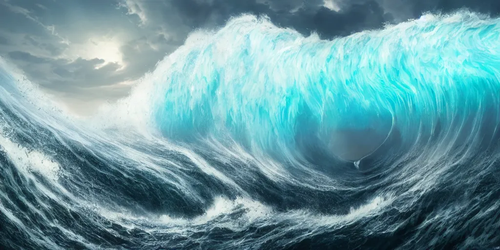 Prompt: a professional photographic view picture of a giant wave in the sea ,photographic filter unreal engine 5 realistic hyperdetailed 8k ultradetail cinematic concept art volumetric lighting, fantasy artwork, very beautiful scenery, very realistic painting effect, hd, hdr, cinematic 4k wallpaper, 8k, ultra detailed, high resolution, artstation trending on artstation in the style of Albert Dros glowing rich colors powerful imagery