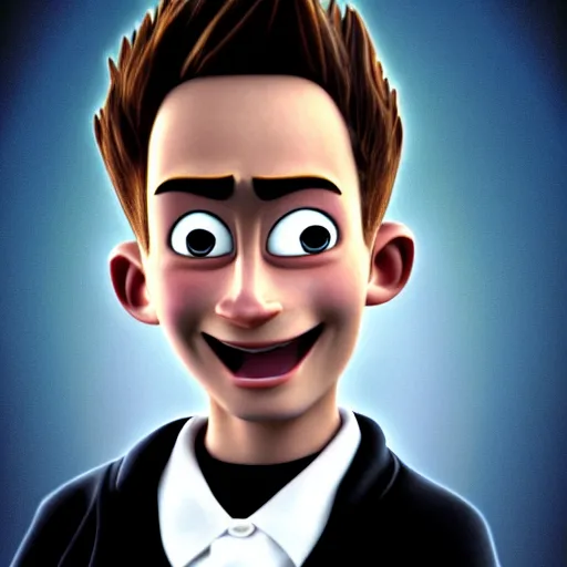 Image similar to detailed portrait photo of jimmy neutron