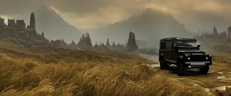 Land Rover Defender 110 (1985), an epic fantasy, | Stable Diffusion ...