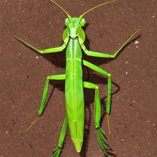 Image similar to a praying mantis