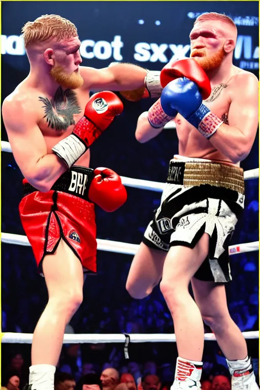 Image similar to jake paul boxing conner mcgregor