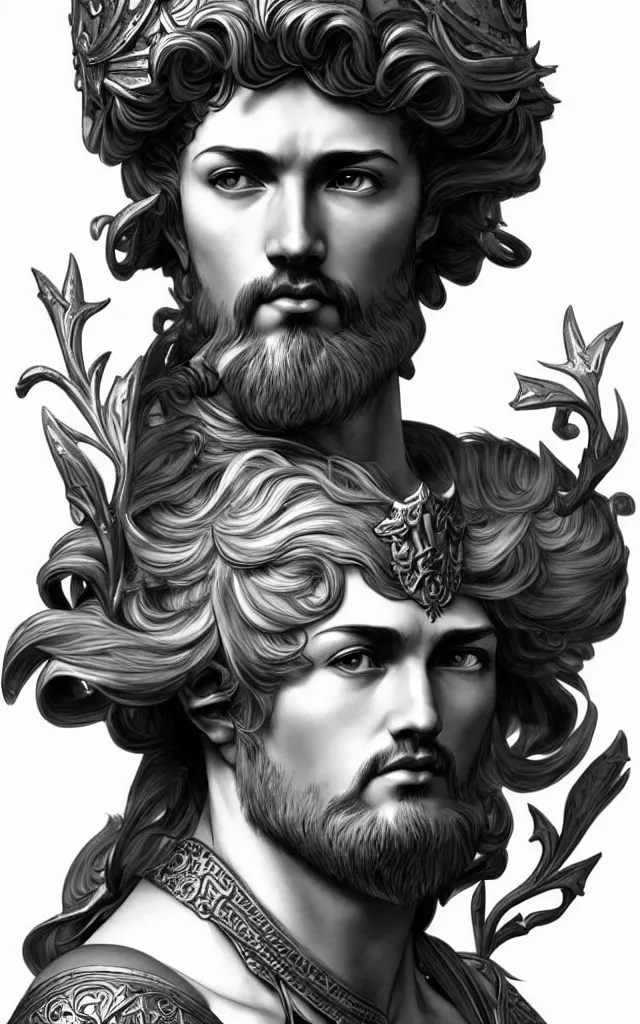 Image similar to Marcus Aurelius as fantasy D&D character, Ultra realistic illustration, intricate, elegant, highly detailed, digital painting, artstation, concept art, smooth, sharp focus, art by Artgerm and Roberto Ferris and alphonse mucha, epic pose