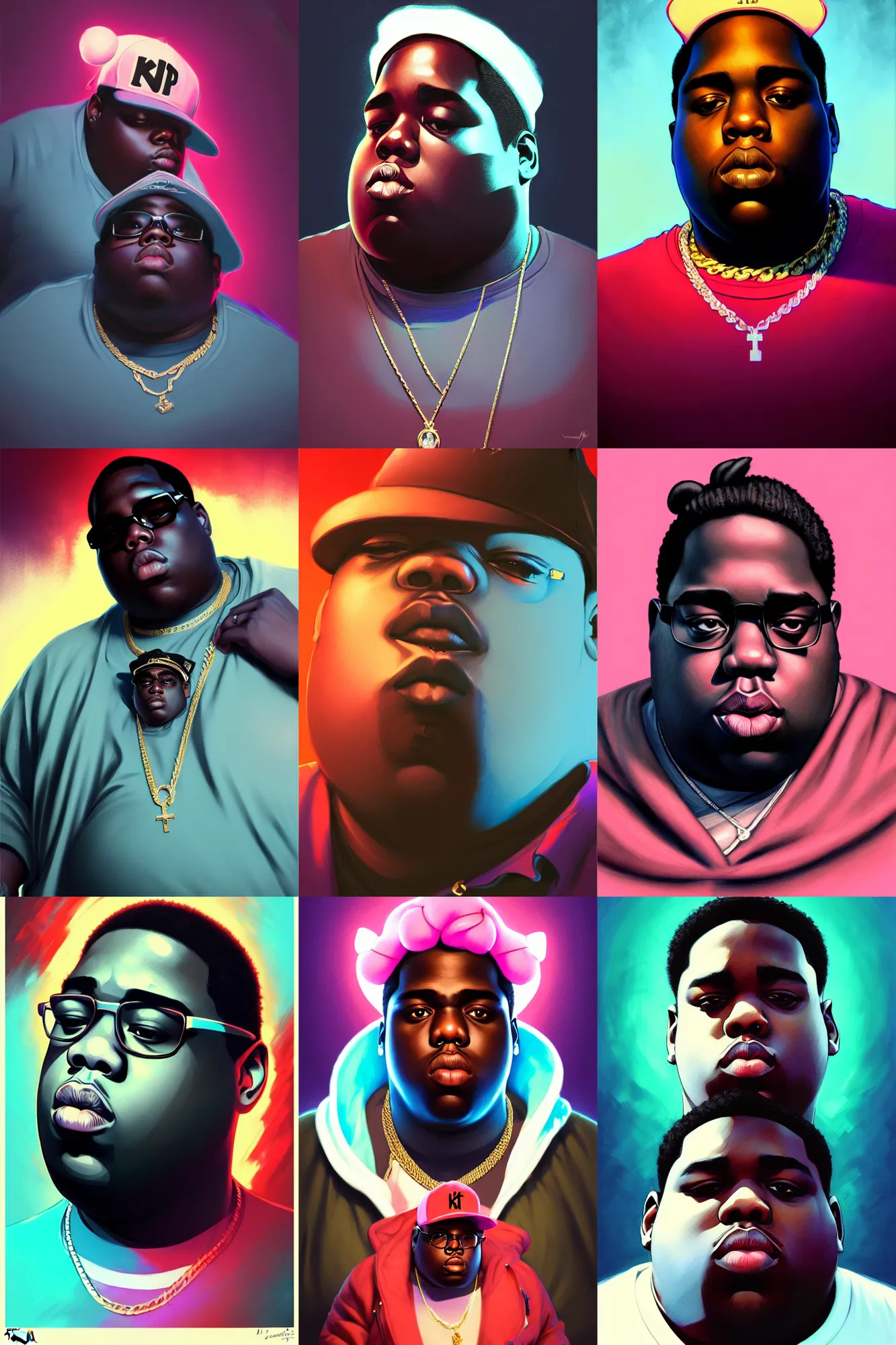 Prompt: the notorious b. i. g. as a chill jigglypuff dramatic lighting, chill vibe, unreal engine 5, shaded lighting poster by magali villeneuve, artgerm, jeremy lipkin and michael garmash, rob rey and kentaro miura style, trending on art station