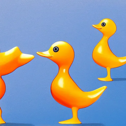 Prompt: textbook illustration of the evolution of a rubber duck, biology textbook