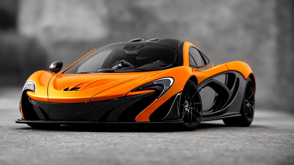 Image similar to soft bokeh photo of a mclaren p 1, cinematic, fine details, symmetrical, 4 k, digital art, wallpaper