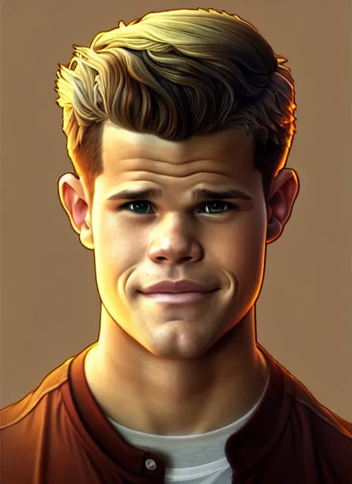 Image similar to cute charlie carver, natural lighting, path traced, highly detailed, high quality, digital painting, by don bluth and ross tran and studio ghibli and alphonse mucha, artgerm