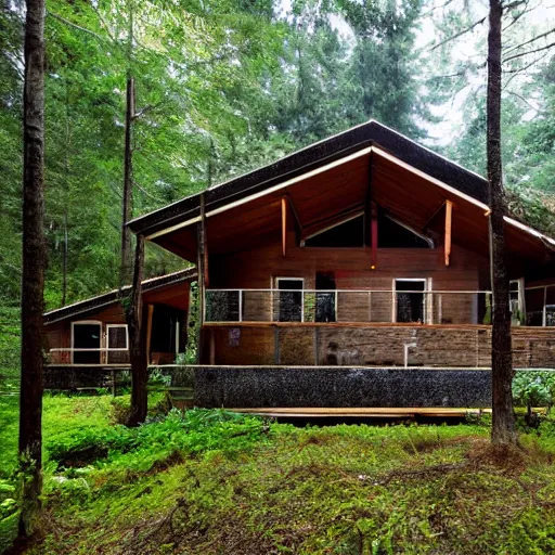 Image similar to house in forest, vhs