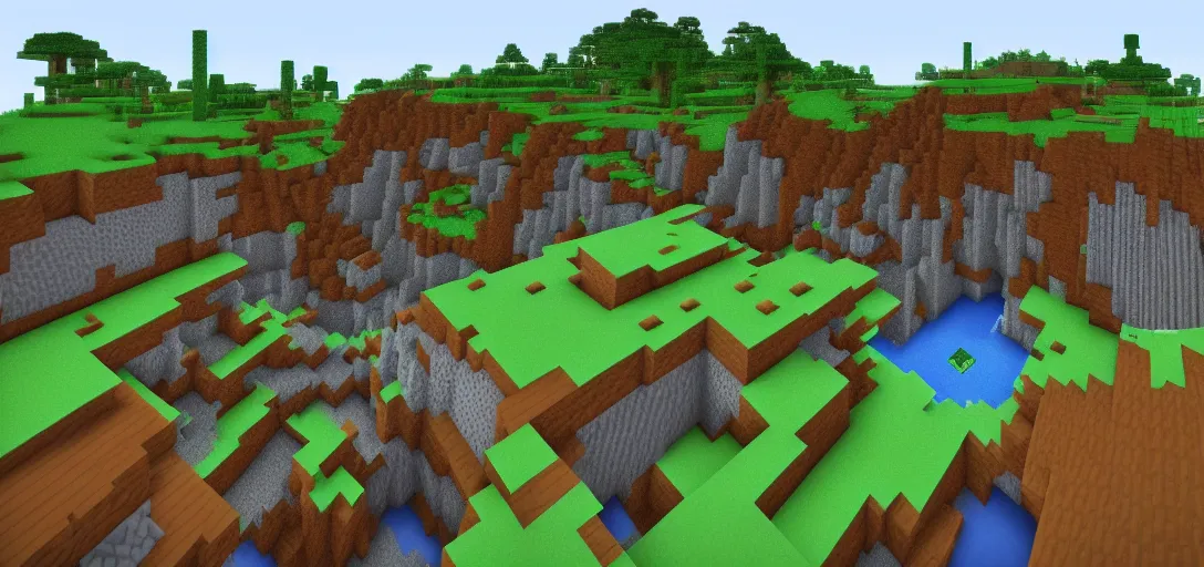 Image similar to Minecraft in Real Life