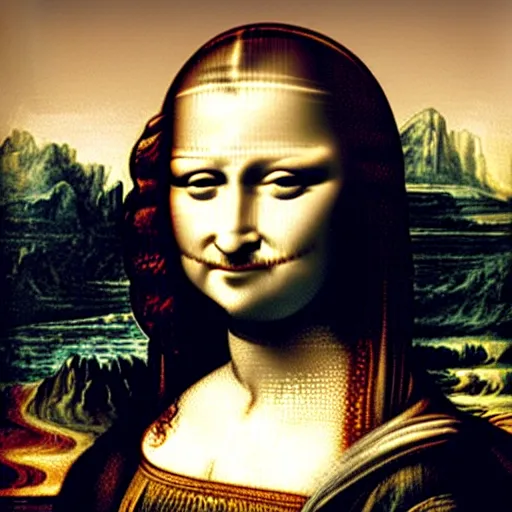 Prompt: monalisa zoom out