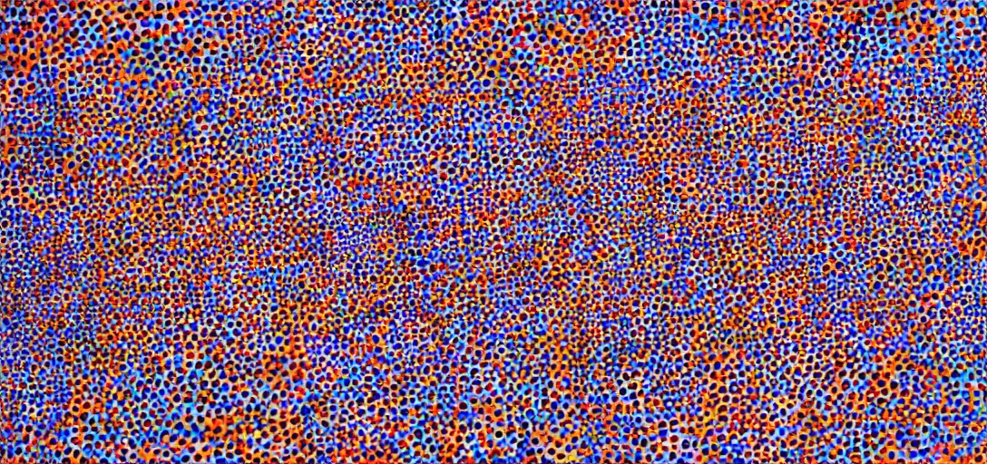 Image similar to morning sun by yayoi kusama