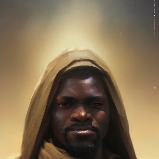 Image similar to A portrait of an african man, star wars art, art by greg rutkowski, matte painting, trending on artstation