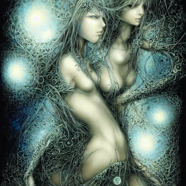 Image similar to fractal, mandelbrot set by luis royo