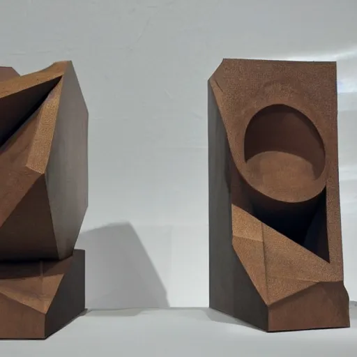 Image similar to A three-dimensional sculpture that appears to be a two-dimensional painting from certain angles.