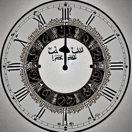 Image similar to clock arabic numerals