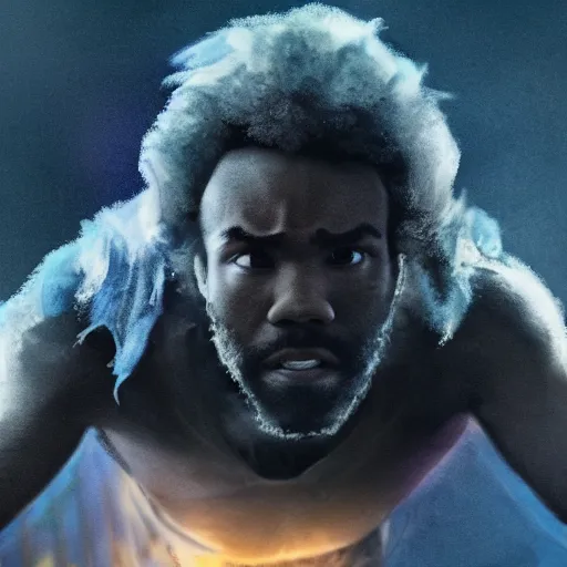 Prompt: donald glover as the prowler, digital art, dramatic, lomo, field of view, f / 2 2, 3 d, angry, evil, posterization, by weta digital, 8 k concept art, detailed