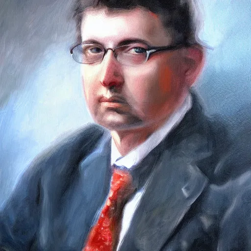 Image similar to high detailed painting of Joseph Blauwal by Jiovanni Vespuchi, high dynamic range