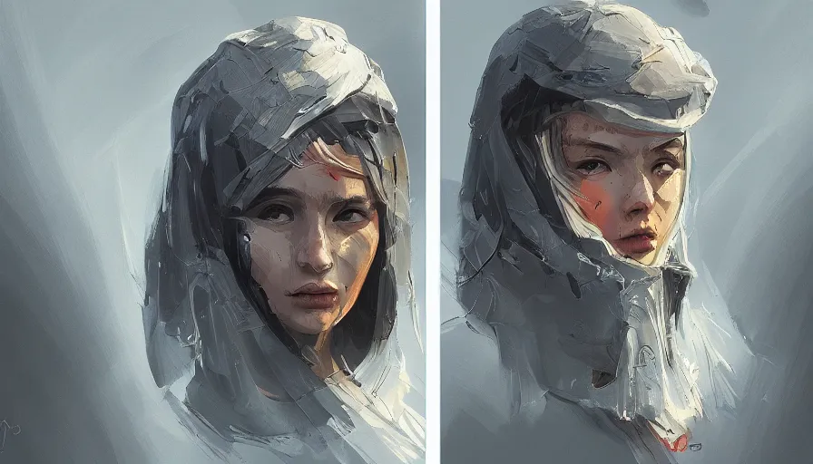 Image similar to concept art by jama jurabaev, brush hard, artstation, high quality, brush stroke, very coherent symmetrical artwork