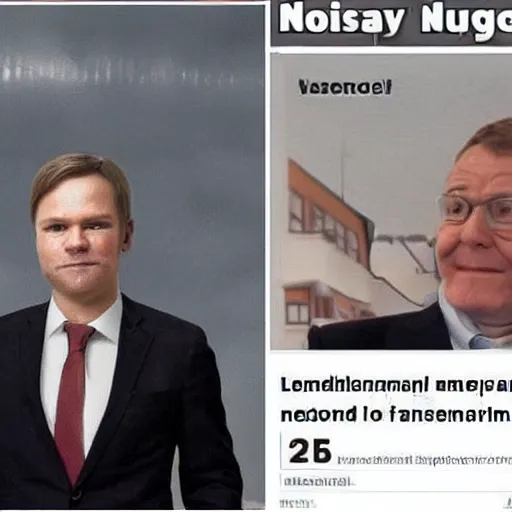 Image similar to a funny meme about norwegian politics