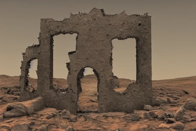 Image similar to a portal gate in the ruins on mars leads to another dimension, portal, gate, dimension, arstation