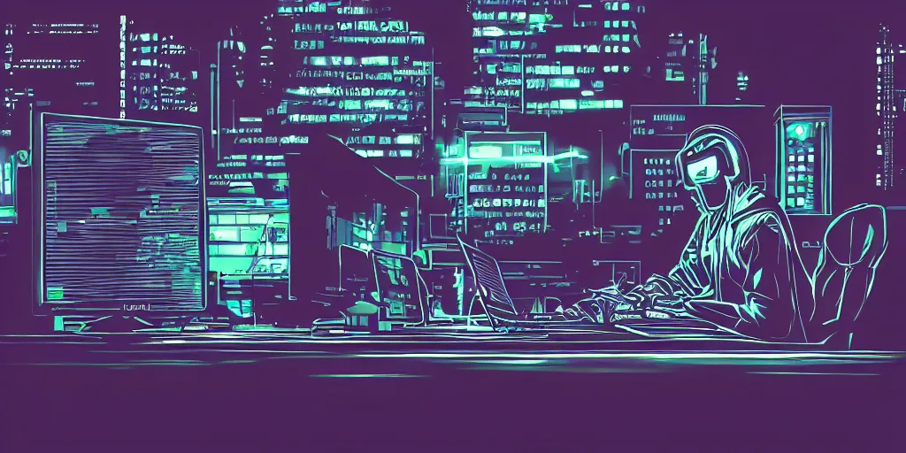 4K Wallpaper for PC: AI Cyberpunk Illustration