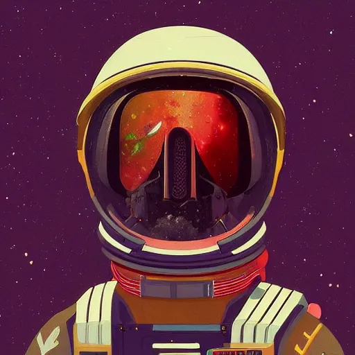 Image similar to a beautiful portrait of a space bounty hunter by Wes Anderson trending on Artstation