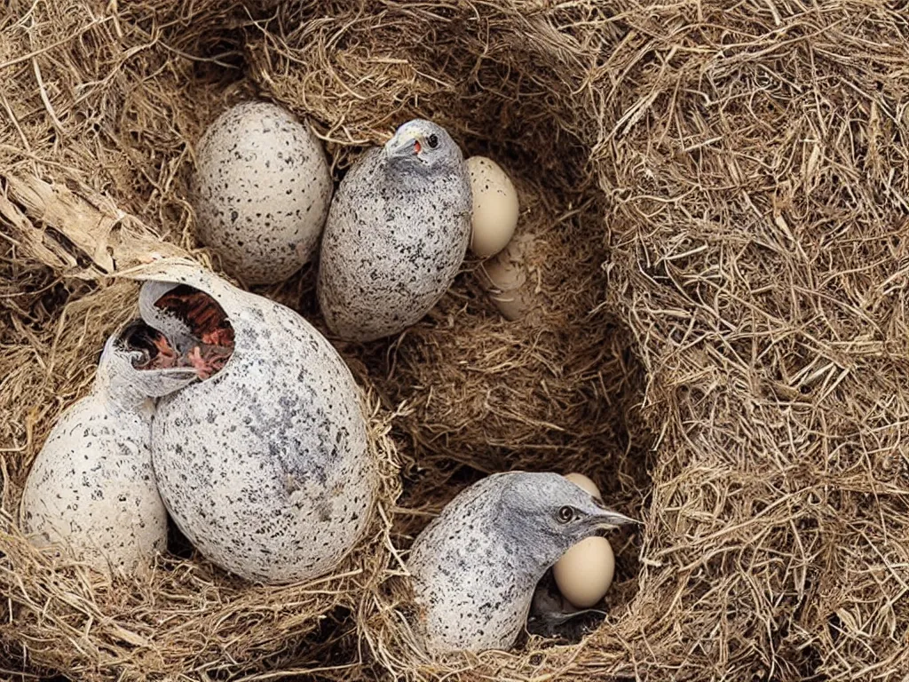 Prompt: Birds Possess an Amazingly Dinosaur-Like Feature Before They Hatch From Their Eggs