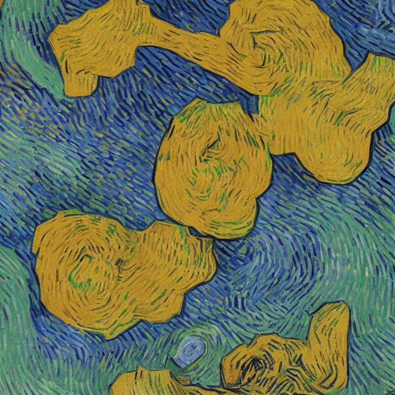 Image similar to Grogu Painted by Vincent Van Gogh high quality 8k