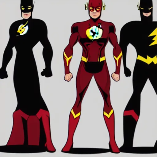 Image similar to the flash in the style of justice league unlimited