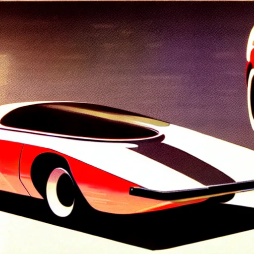 Image similar to concept art meat smoker car, illustrated by syd mead, high quality