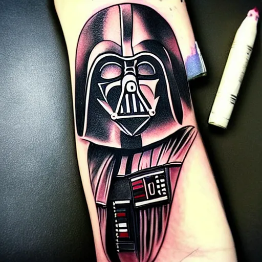 Darth Vader tattoo by  Dennis Gutierrez  rStarWarsTattoo