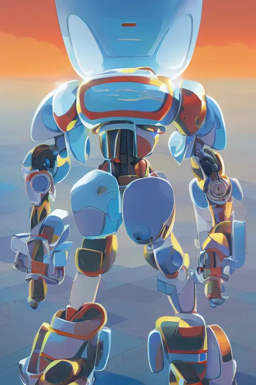 Image similar to metabots medabots medarotto medarot robot minimalist comics, behance hd by jesper ejsing, by rhads, makoto shinkai and lois van baarle, ilya kuvshinov, rossdraws global illumination ray tracing hdr radiating a glowing aura