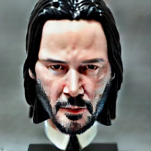 Image similar to keanu reeves bobblehead realistic