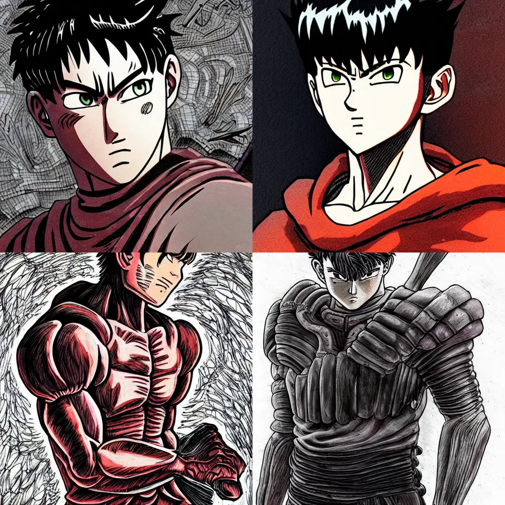 Griffith vs Guts Lineart and color 1997 anime style : r/Berserk