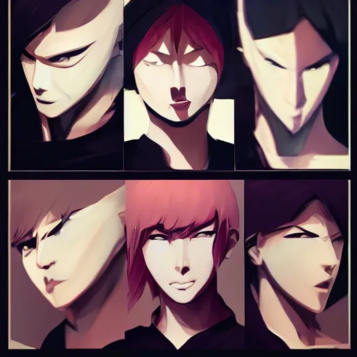 Image similar to face icon stylized minimalist bleach, loftis, cory behance hd by jesper ejsing, by rhads, makoto shinkai and lois van baarle, ilya kuvshinov, rossdraws global illumination