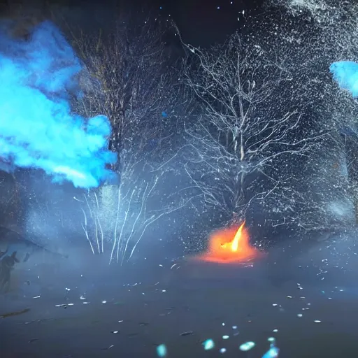 Prompt: magical glowing smoke VSX Unrealengine niagra particles beautiful amazing 10/10