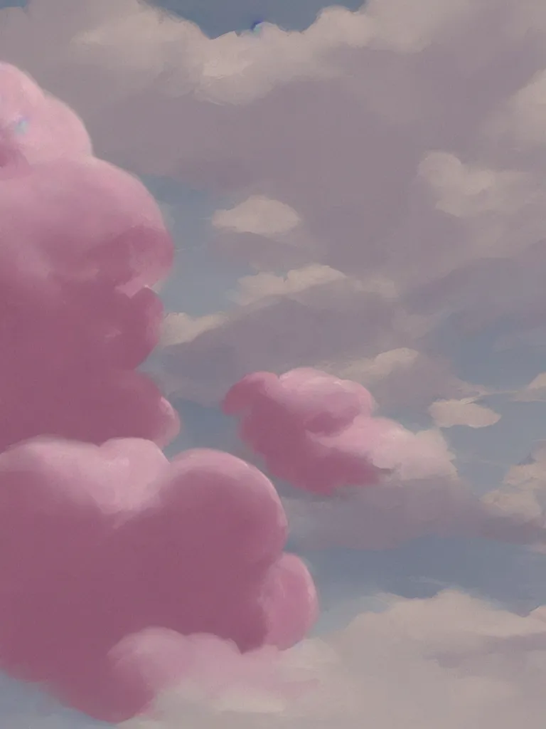 Image similar to cotton candy by disney concept artists, blunt borders, rule of thirds