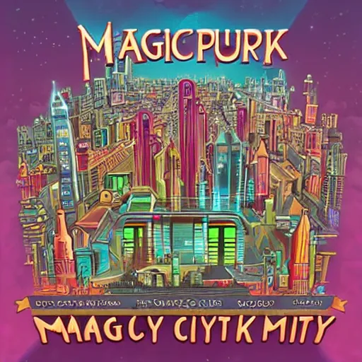 Prompt: magicpunk city