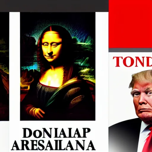 Image similar to donald trump as mona lisa