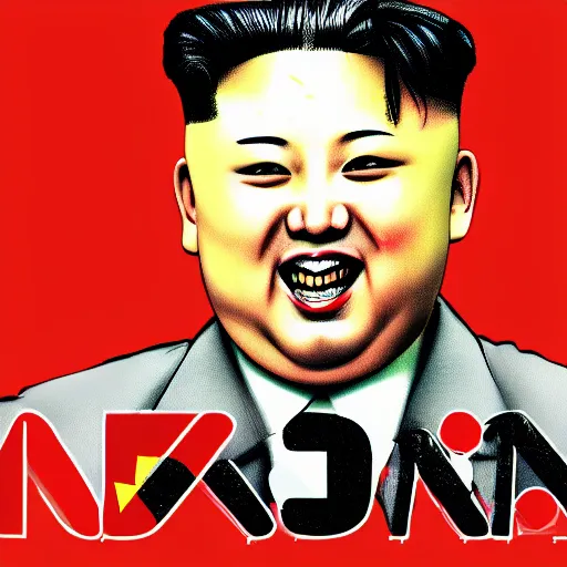 Prompt: kim jong un as k - pop idol dancing on the stage, cnn, news photography, artstation