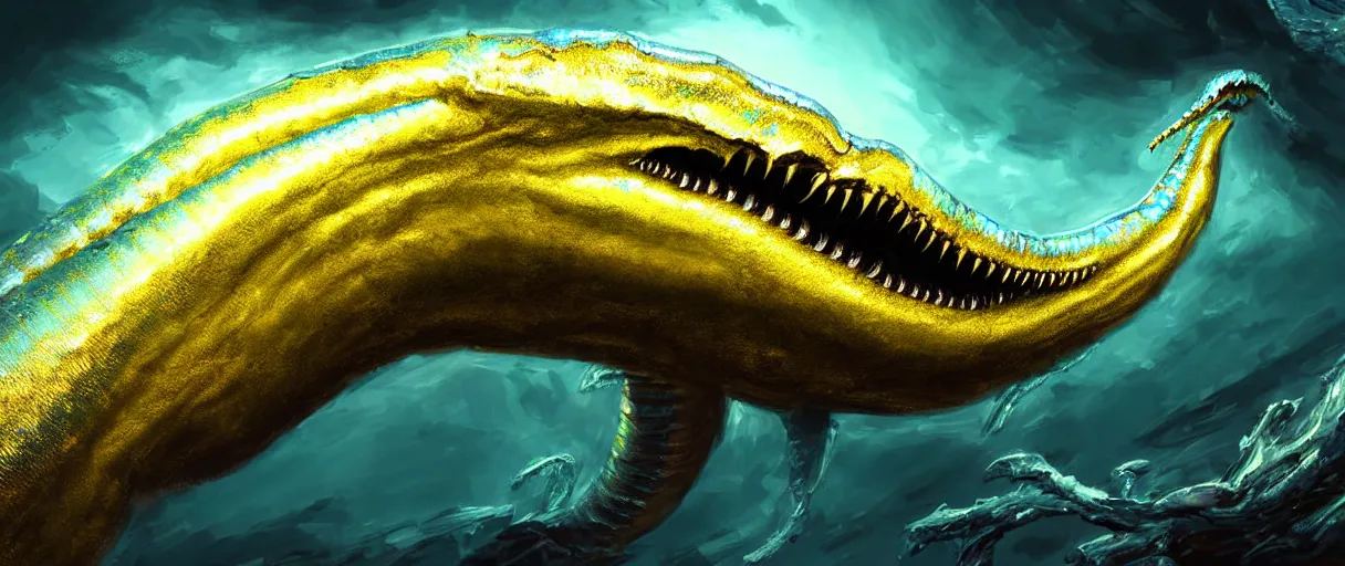 Prompt: hyperrealistic very intricate rococo iridescent white leviathan swallowing the earth digital painting concept art james white! cinematic soft glow yellow lighting low angle hd 8k sharp shallow depth of field